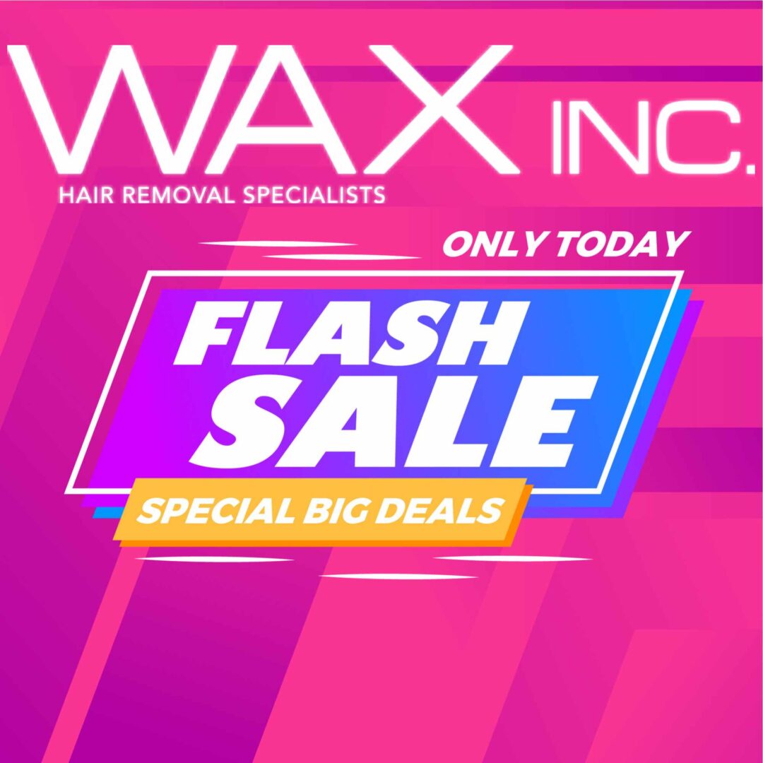 A pink and purple background with the words " wax inc."